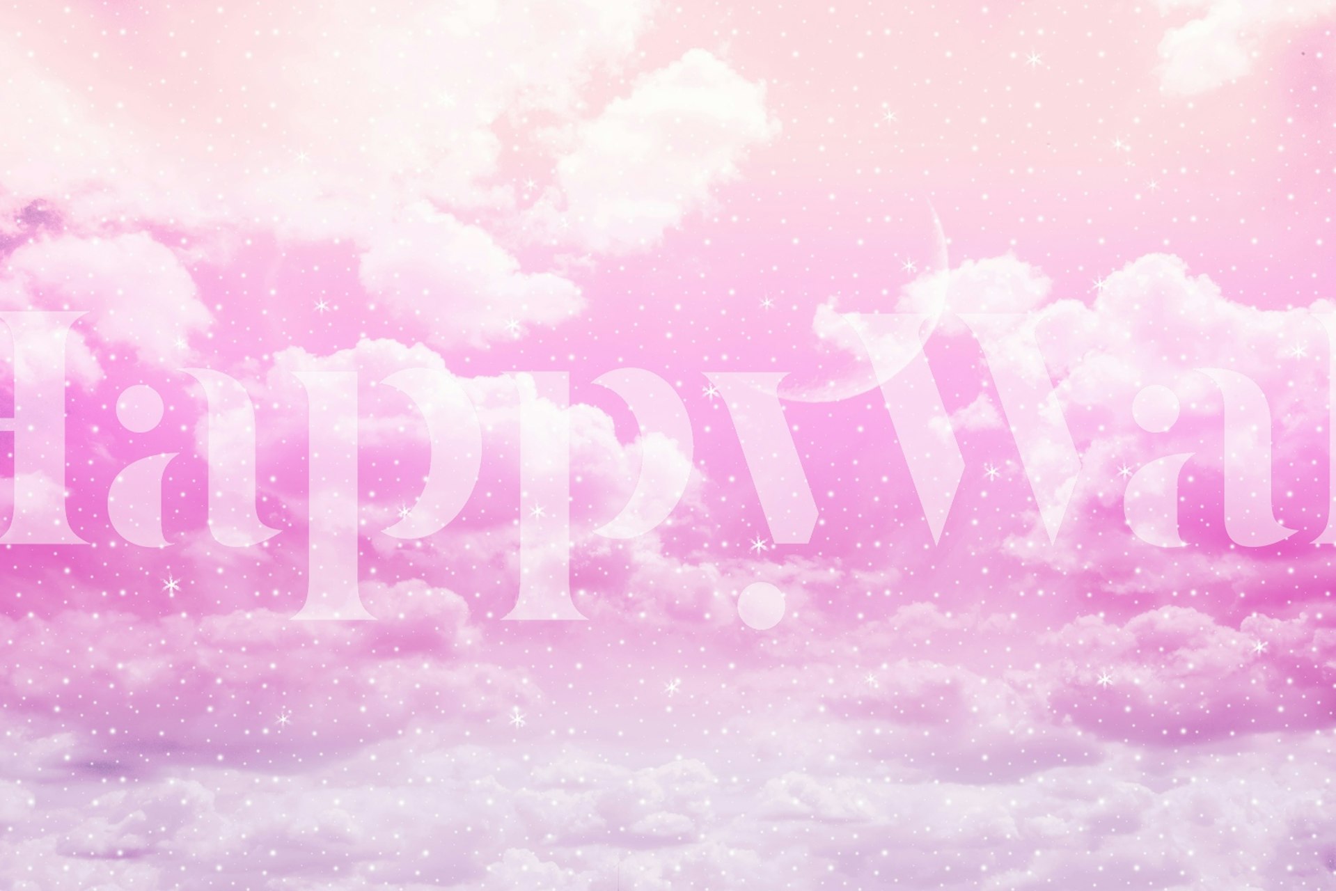 Carta da parati Dreamy Clouds in una stanza moderna