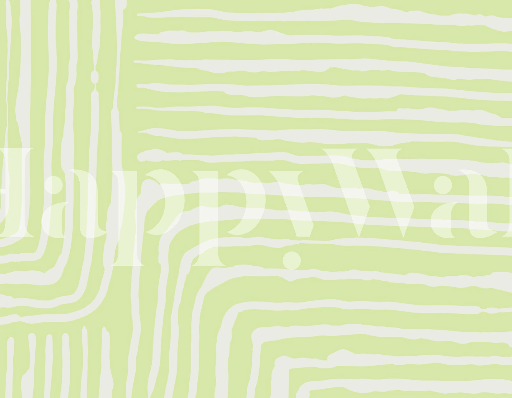 Lime Breeze Stripe Design wallpaper in a room