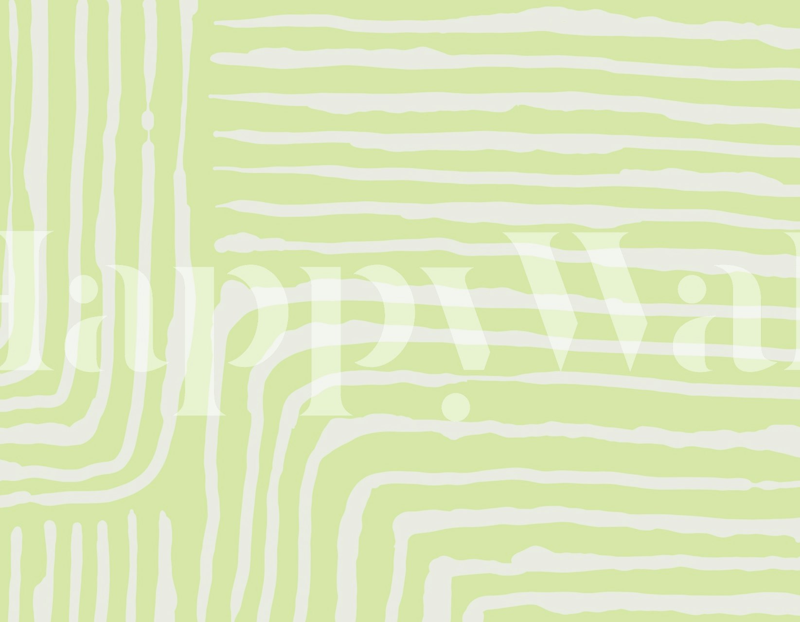 Tapeta Lime Breeze Stripe Design u sobi