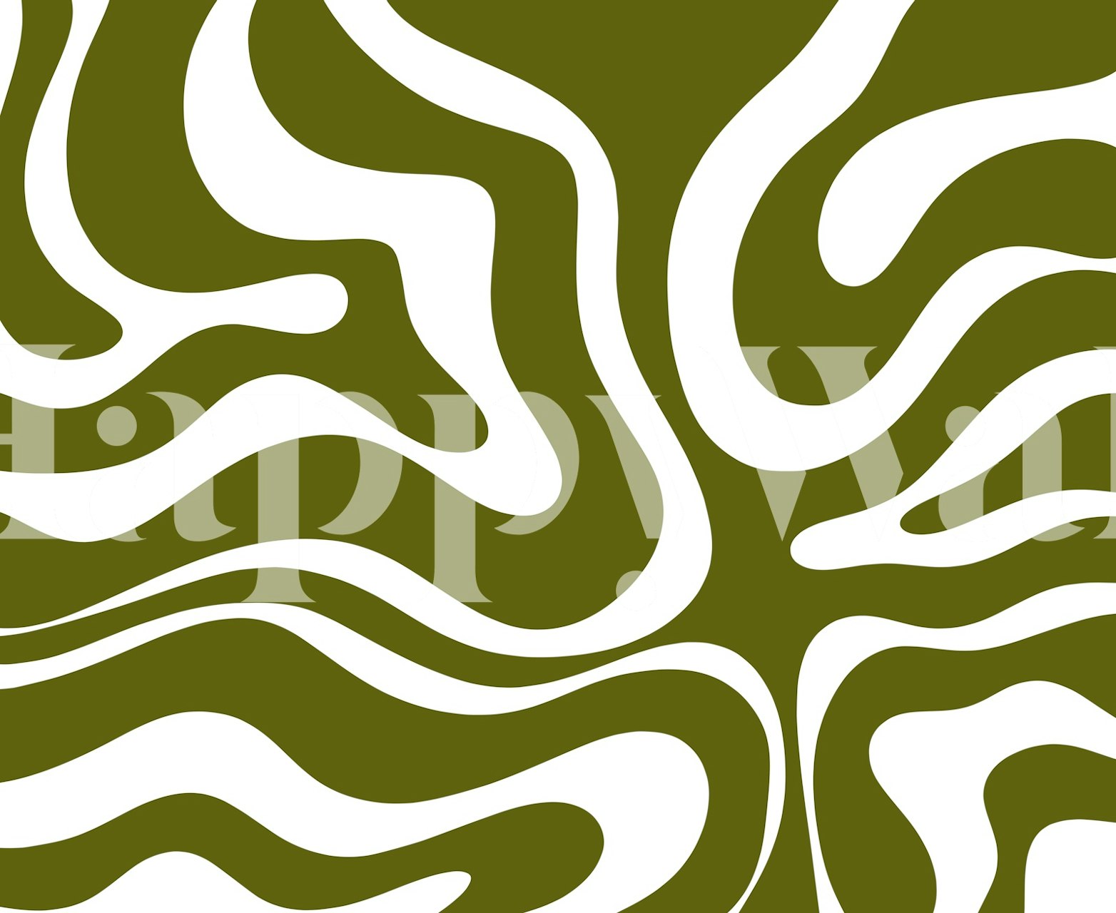 Olivgrön vätskeswirla tapet