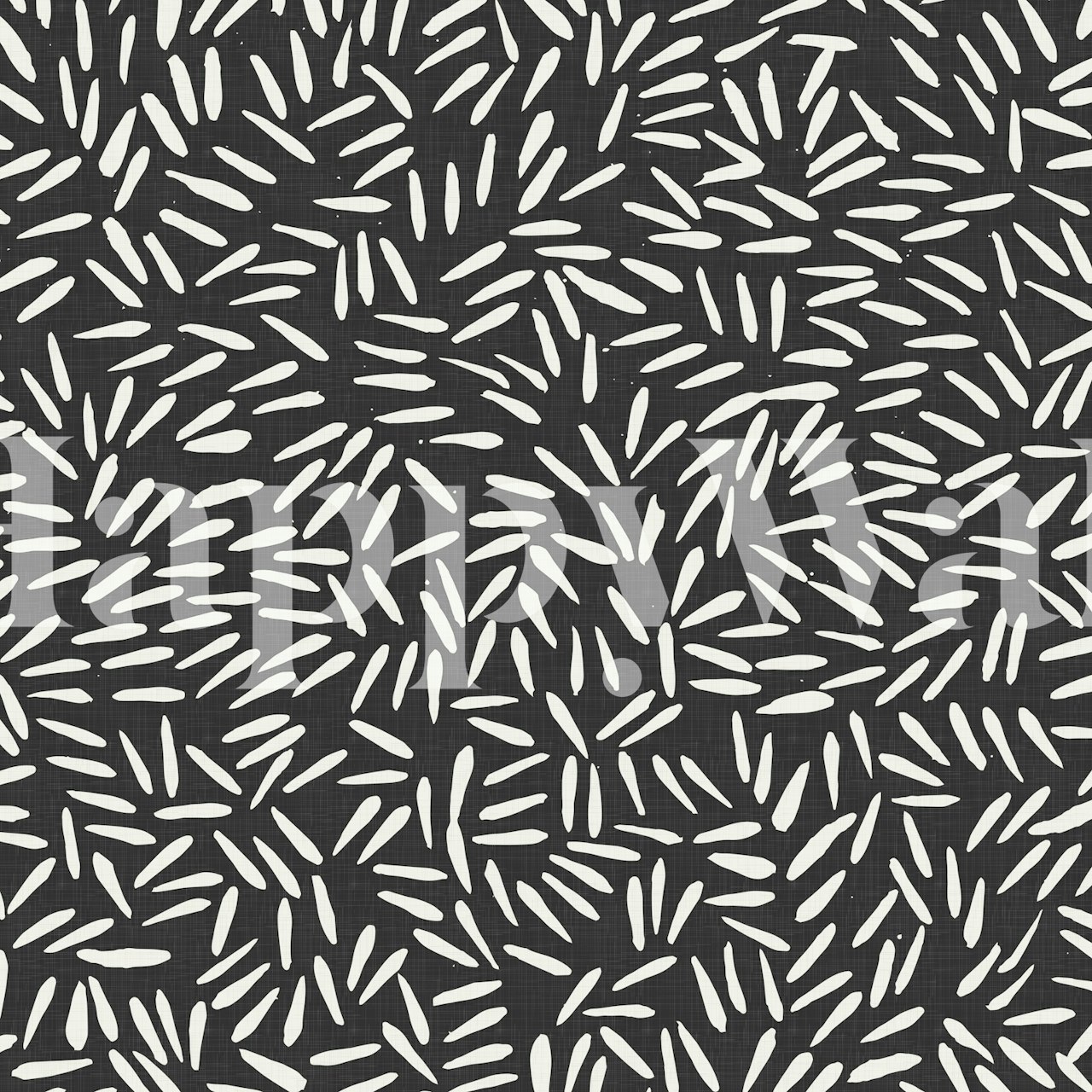Black and white hand drawn shapes pattern wallpaper