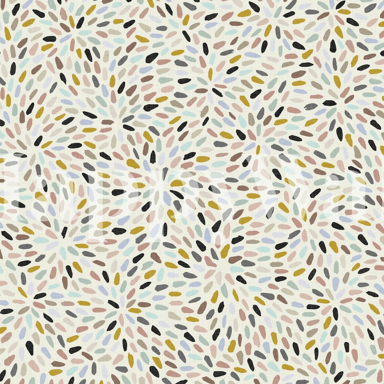 Hand Drawn Organic Shapes Cozy and Neutral WM σε ένα δωμάτιο