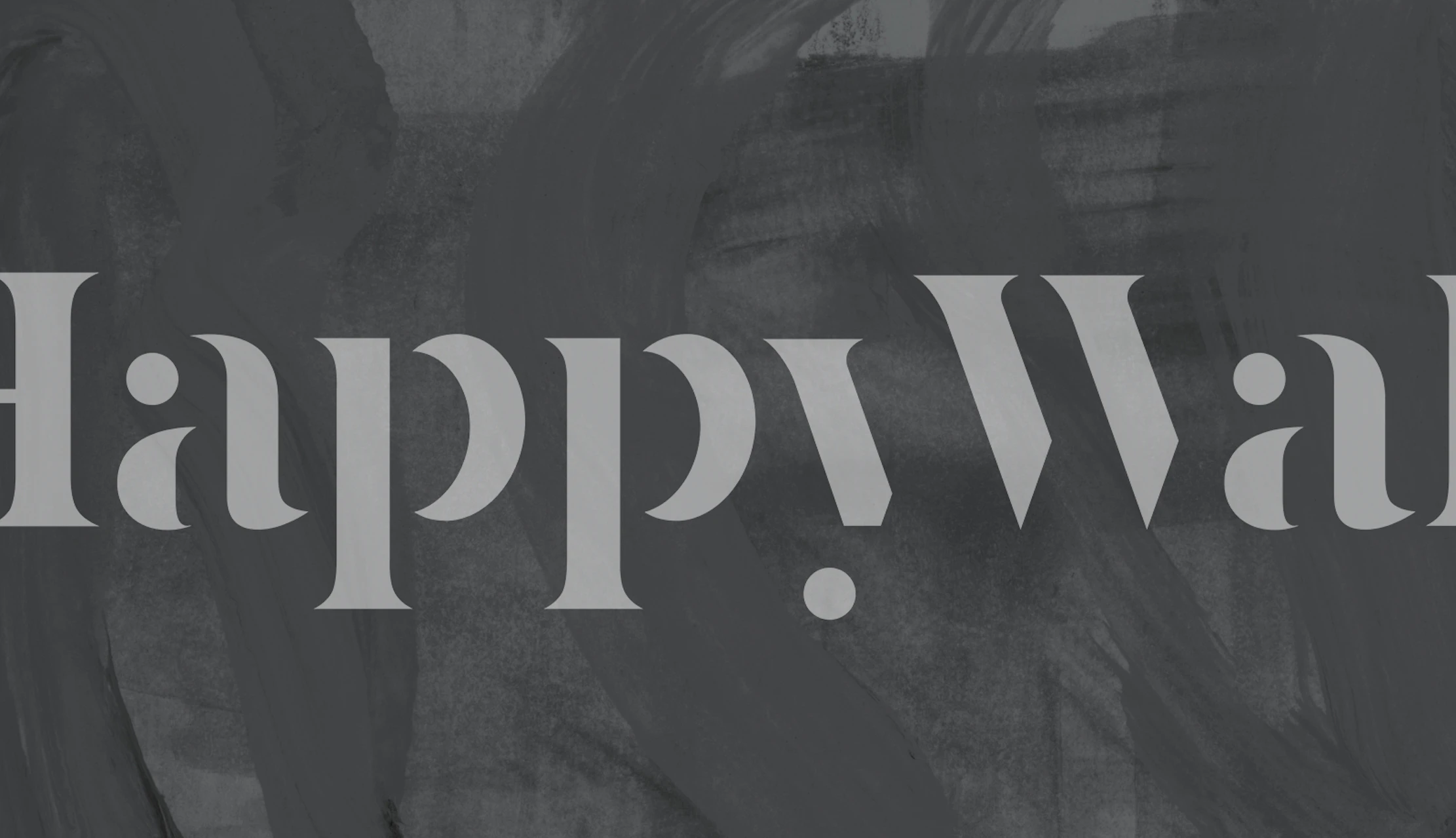 Soft dark grey strokes wallpaper in a room