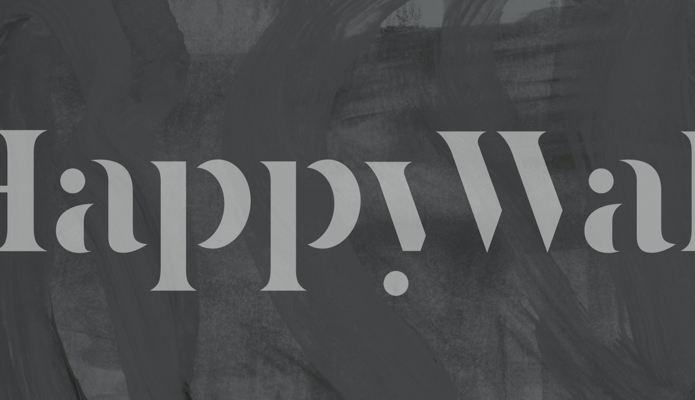 Soft dark grey strokes wallpaper in a room