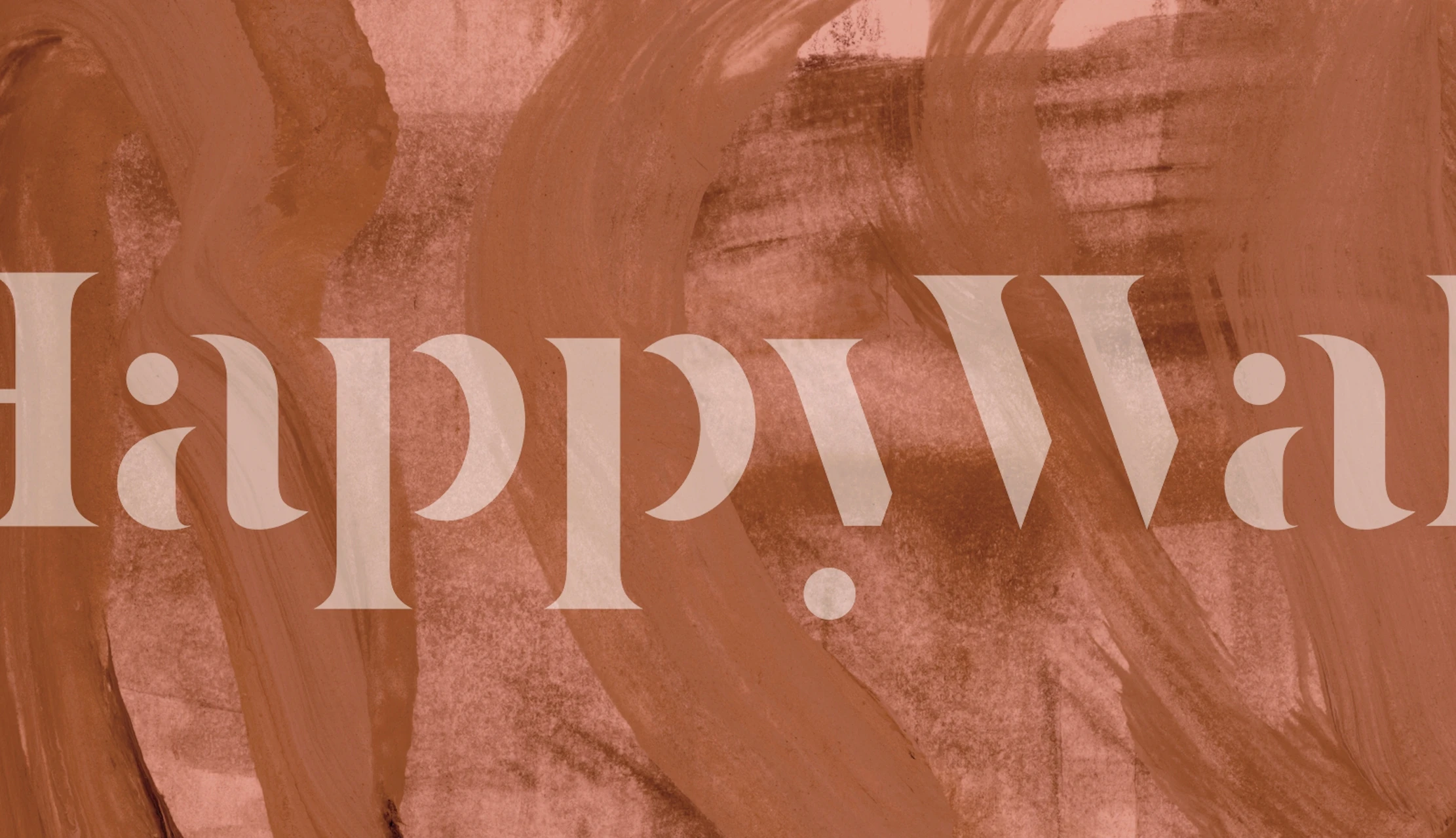 Abstract mocha brush strokes in warm tones wallpaper