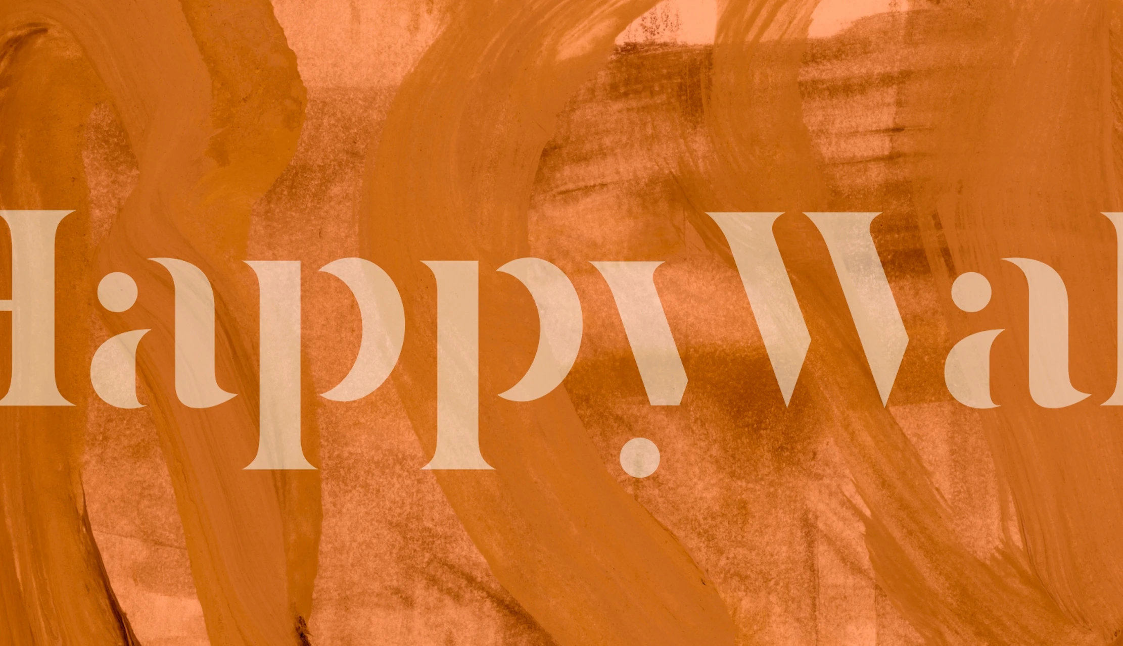 Papel de parede laranja quente em um quarto