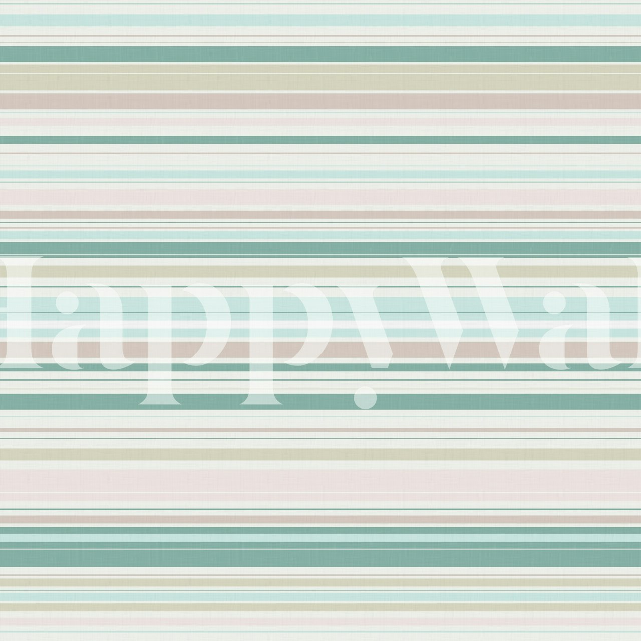 Horizontal Stripes Pastel Coastal WM dans une pièce