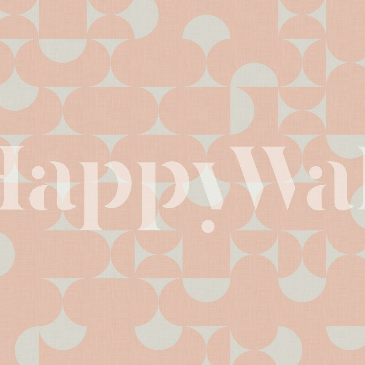 Papel de parede geométrico minimalista moderno em blush