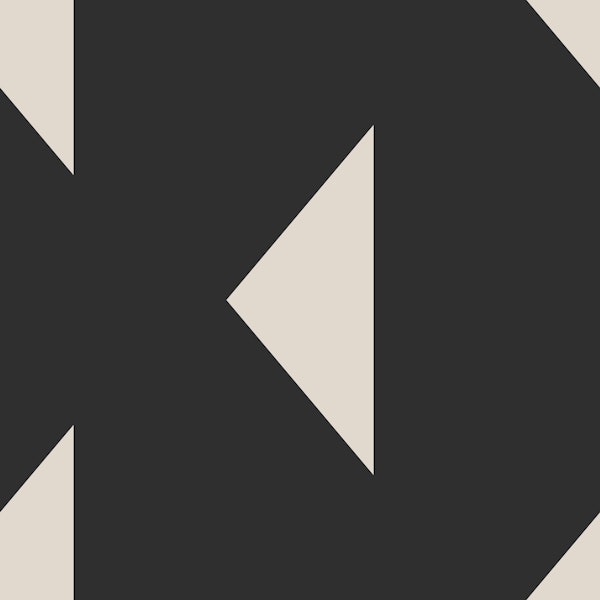 Modern Minimalist Triangle Pattern in Black