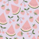 Watermelon, cherries and strawberries - lilac