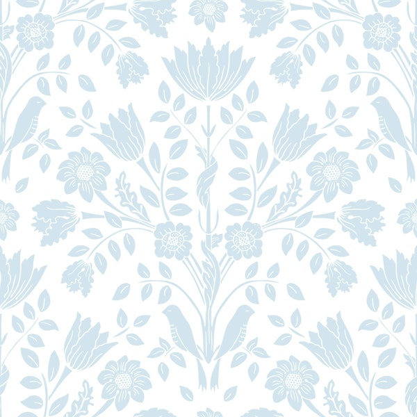 Botanical Blue Elegance