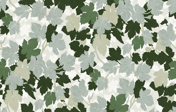 Forest Leaf Canopy - Green & Grey