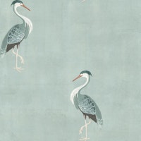 Heron Pattern - Light Grey behang