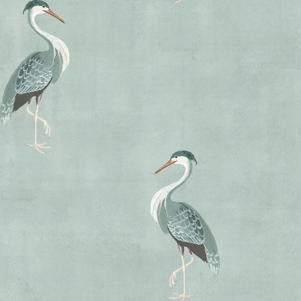 Heron Pattern - Light Grey
