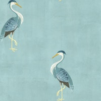 Heron Pattern - Baby Blue wallpaper