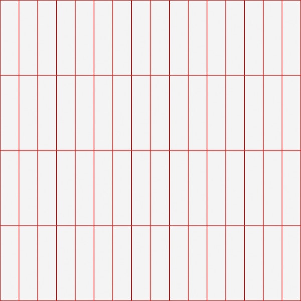 Vertical Grid Pattern - White and Red