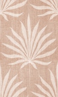 Refined Boho Coastal Palm Frond Warm Beige carta da parati