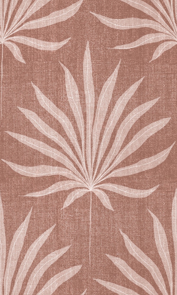 Refined Boho Coastal Palm Frond Mocha