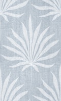 Refined Boho Coastal Palm Cool Soft Blue carta da parati