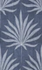 Refined Boho Coastal Palm Frond Denim Blue