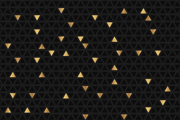 Triangles Luxury Black and Gold
