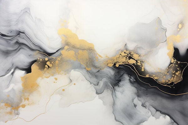 Golden Marble Swirls