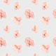 Scattered Pink Tropical Flowers