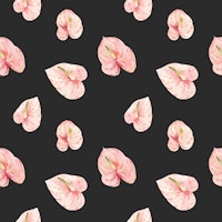 Pink Flamingo Flower Pattern tapet
