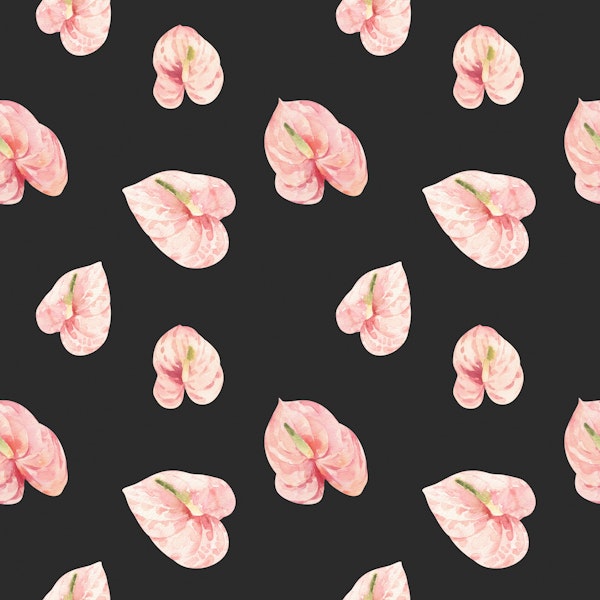 Pink Flamingo Flower Pattern