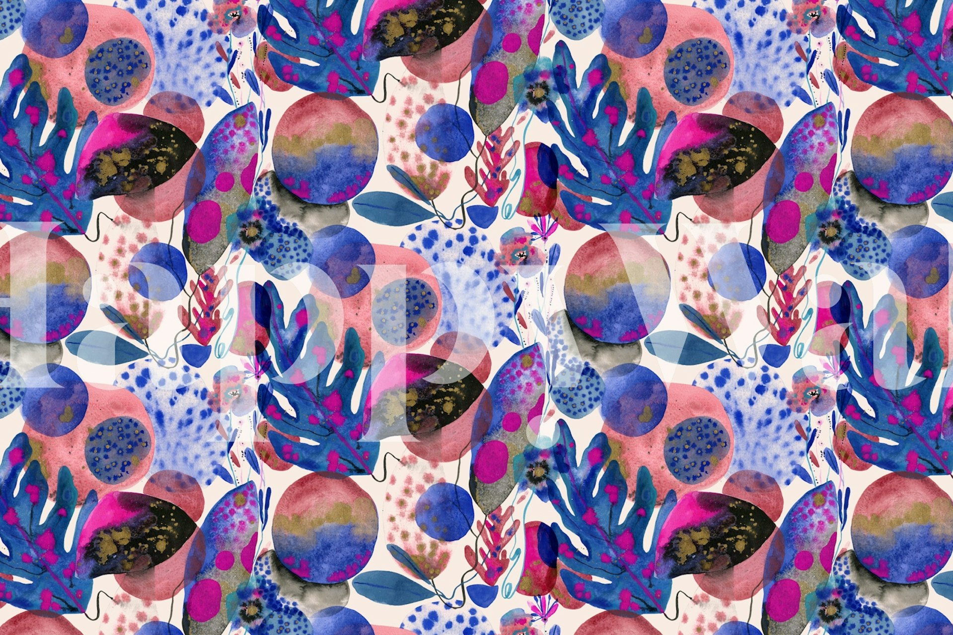 Magical Bubbles wallpaper in a cozy room