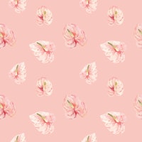 Soft Pink Tropical Floral Pattern ταπετσαρία