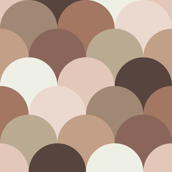 Earthy Tones Scallop Design