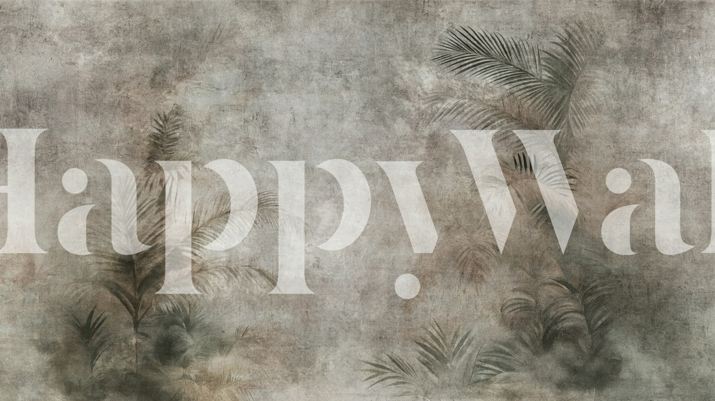 Grunge Jungle Shadows Mural in a room