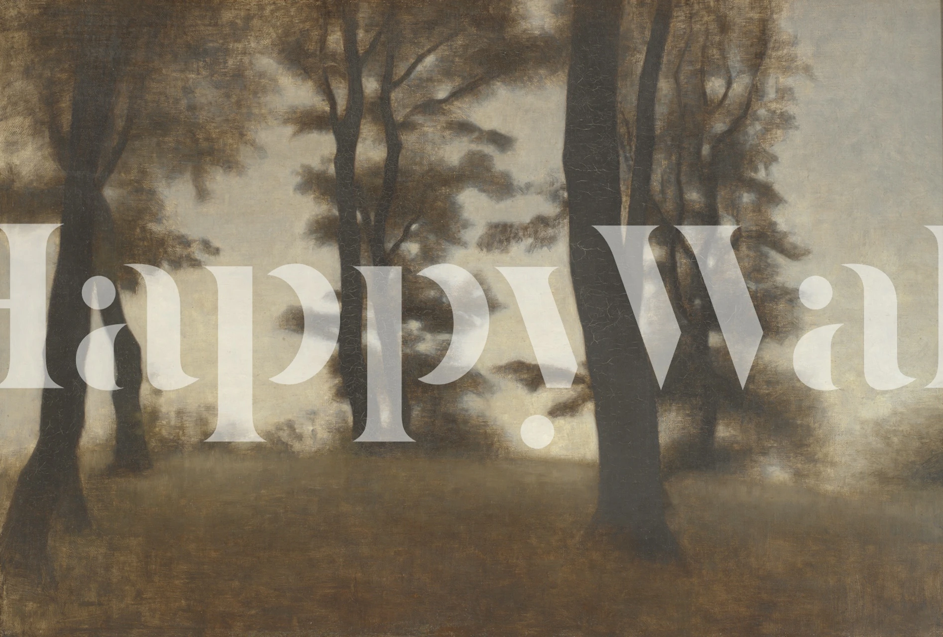 Forest in autumn tapet til rumindretning