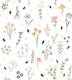 Jumbo Wildflowers on White