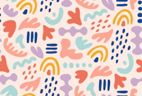 Playful Organic Shapes tapeta