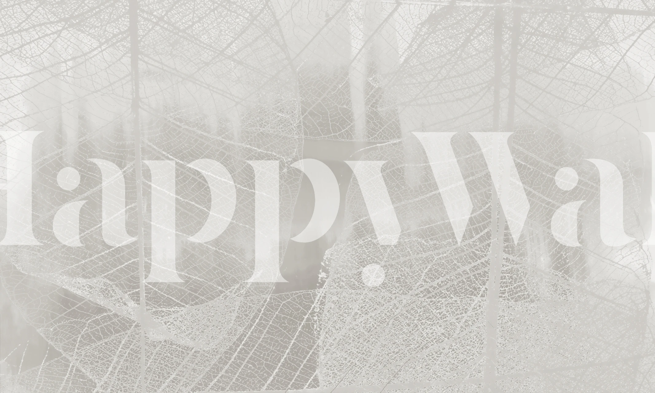 Ethereal Leaf Elegance wallpaper in a room