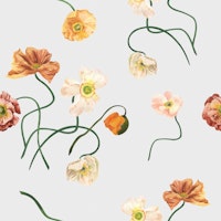 Soft Botanical Blooms Pattern tapete