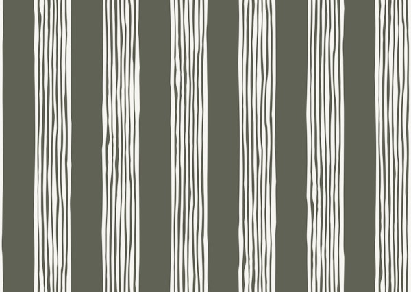 Organic Vertical Deck Chair Stripe Dark Green