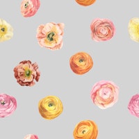 Floating Buttercup Blooms Pattern papel de parede