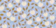Autumn Harvest Apple Vine Soft Baby Blue Gold