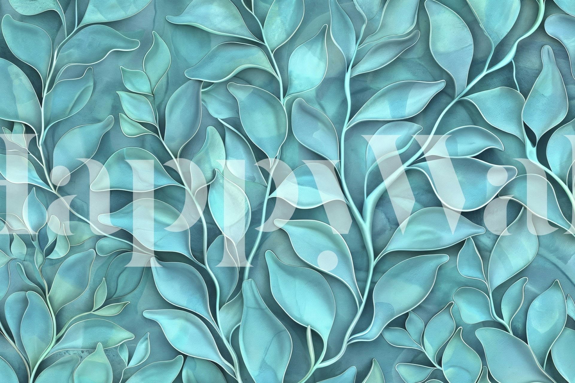 Calming Leaf Breeze Sculpture Art huoneessa