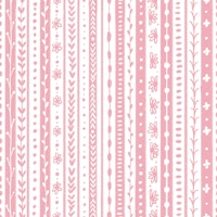 Floral doodle stripes tapet