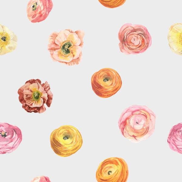 Soft Pastel Floral Pattern