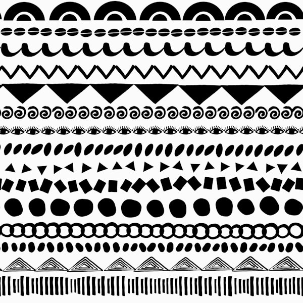 Monochrome Tribal Stripes