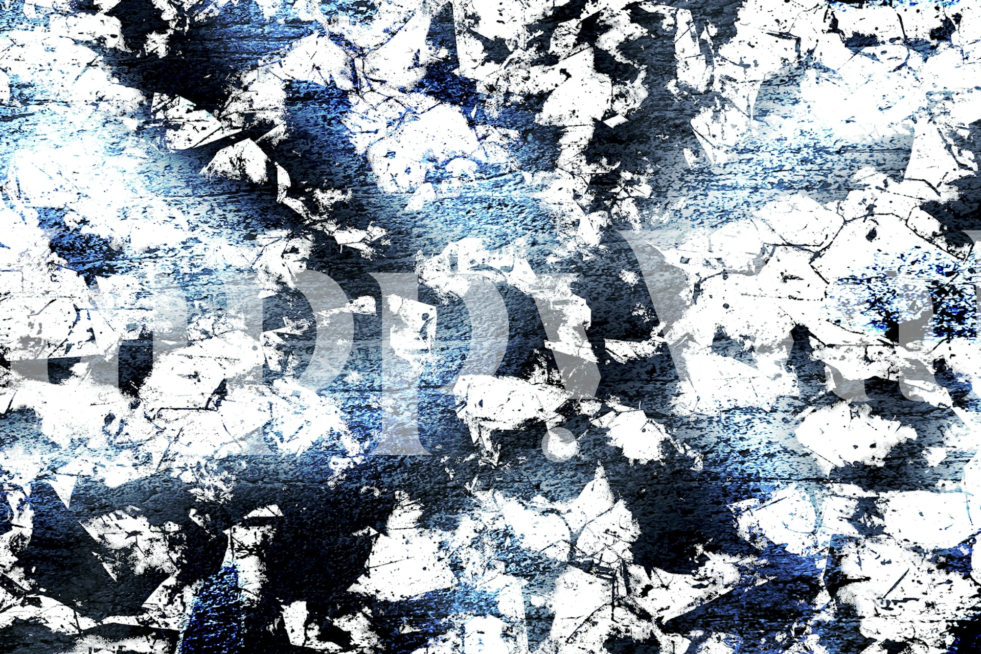 Tapeta Frozen Fractals u modernoj sobi