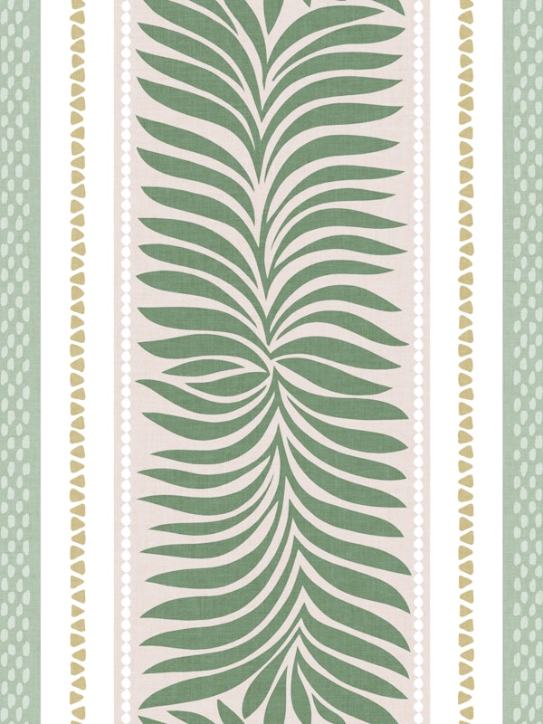 Grand Millennial Botanical Stripes Green