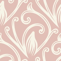 Baroque acanthus leaves, filigree, muted pink ταπετσαρία