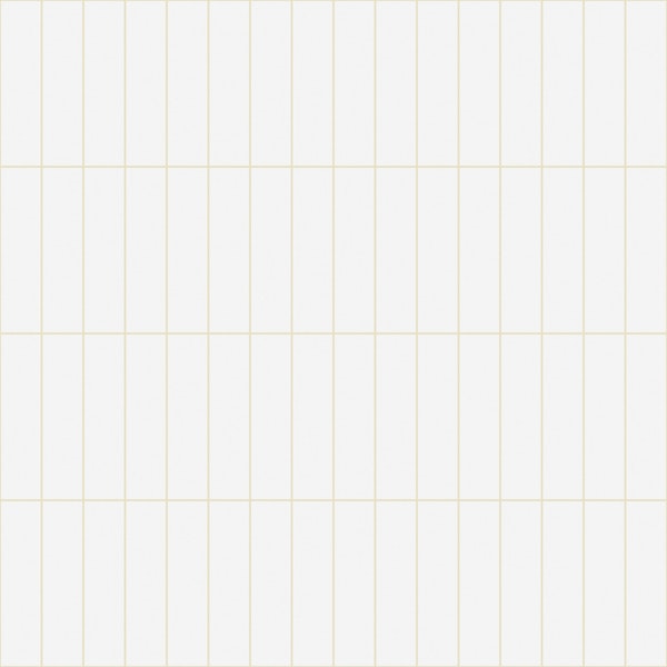 Vertical Grid Pattern - White and Beige