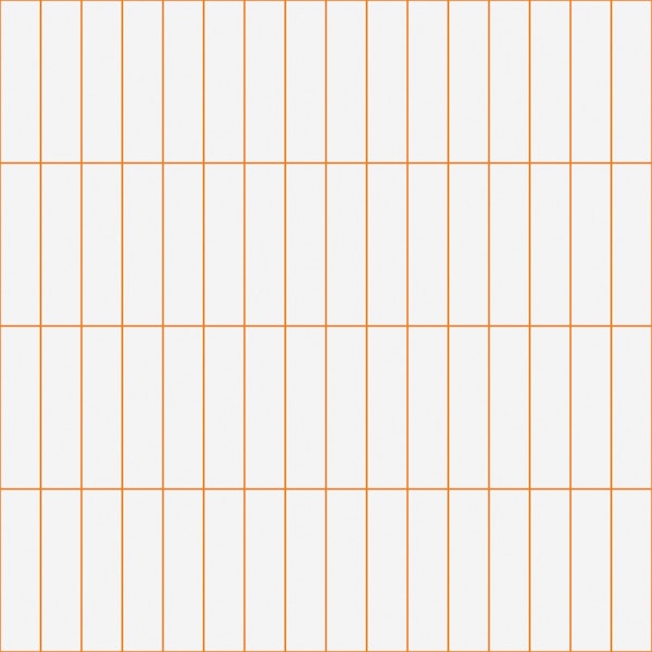 Vertical Grid Pattern - White and Orange